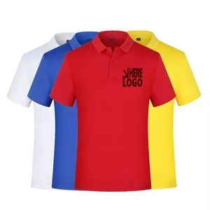 Custom Logo Unisex Quick-Dry Polo Shirt Short Sleeve