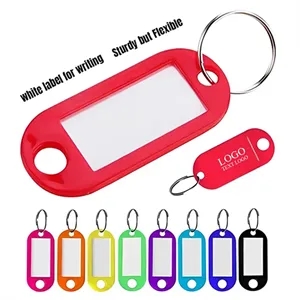 Plastic Key Tags With Label Window