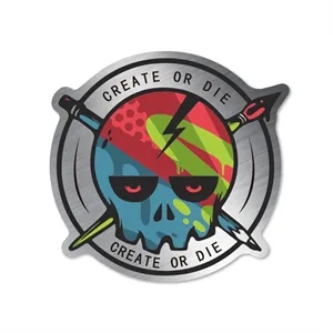 Brushed Aluminum Stickers