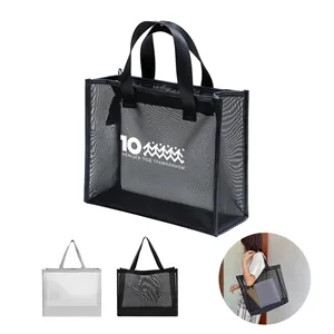 Custom Logo Nylon Mesh Tote Bags