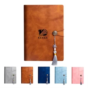 PU Leather A5 Business Travel Journal Binder Notebook