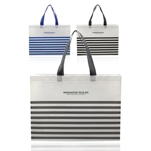 Seaside Striped Tote Bags
