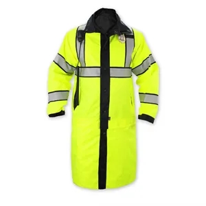 Class 3 Type P Reversible High Visibility Long Raincoat