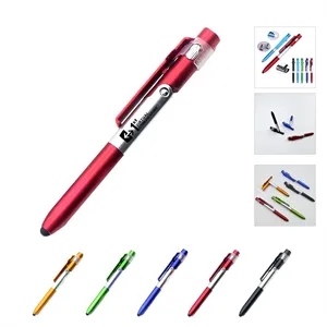 4 in 1 Multi Purpose Stylus Pen