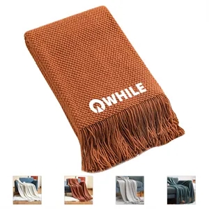 Soft Knit Woven Blanket