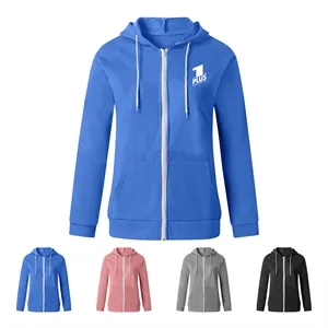 Color Block Zip Up Hoodie Sweatshirt