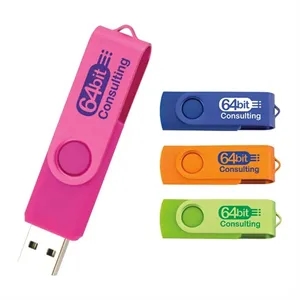 2 GB Two Tone Folding USB 2.0 Flash Drive