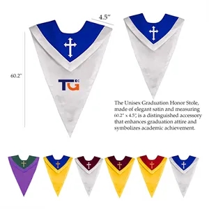 V-Shaped Embroidered Choir Stole for Church & Special Events