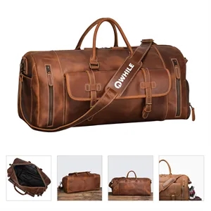 Large Leather Duffle Bag