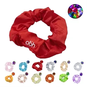 Led Light Hair Scrunchies Satin Bands