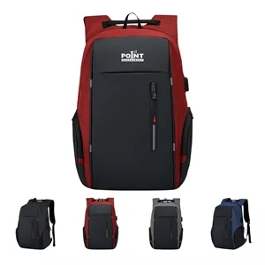 Custom Logo Laptop Heathered Backpack