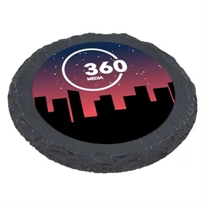 Ultra Vivid Slate Coasters Set of 2