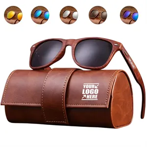 Wood Grain Sunglasses Set