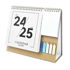 2025 Desk Calendar With Label Stickers