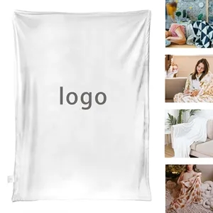 Custom Logo Custom 50"x60" Soft Polyester Blanket with Logo Design