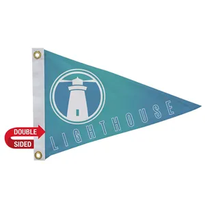 12" x 18' Polyester Pennant Flag Double-Sided