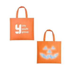 Prime Line Halloween Pumpkin Reflective Tote Bag