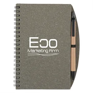 5" x 7" Eco-Inspired Spiral Notebook & Pen