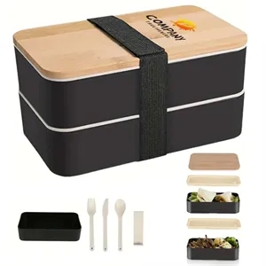 Multilayer Wheat Straw Lunch Box Adult