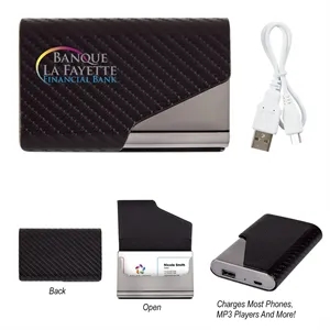 UL Listed 2-In-1 Zeus Power Bank With Card Holder