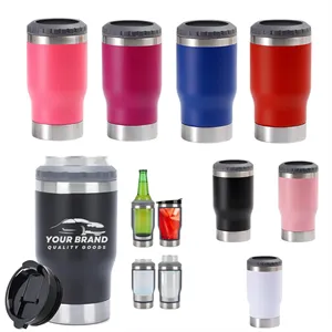 Custom Logo 4In1 Travel Mug  Warmer 14oz Can Beer Bottle