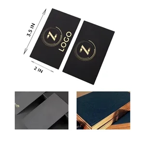 Black Card With Gold Foil Business