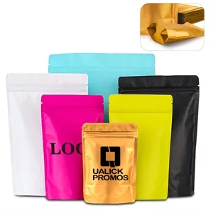 Colorful Resealable Stand-Up Foil Bags for Food Storage