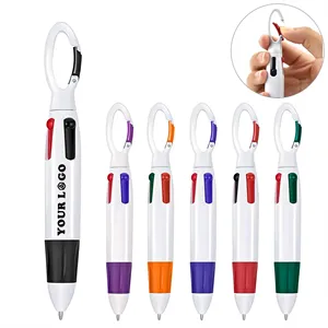 Carabiner Multi-Color Logo Clip Pen