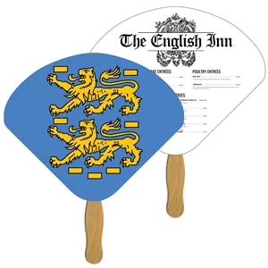 Seashell Sandwiched Hand Fan Full Color