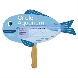 Fish Hand Fan Full Color (1 Side)