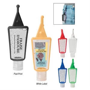 1 Oz. Hand Sanitizer In Silicone Holder