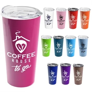 The Roadmaster - 18 oz. Travel Tumbler with Clear lid