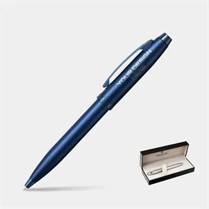 SHEAFFER® 100 9371 Satin Blue Trim Executive Ballpoint Pen