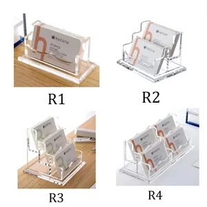 Acrylic Card Holder Display Clear Organizer Stand