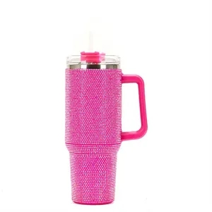 Custom Logo Customized Diamond Studded 40oz Insulated Tumbler