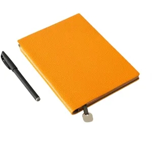 Custom Logo A5 Lychee Patterned Notebook