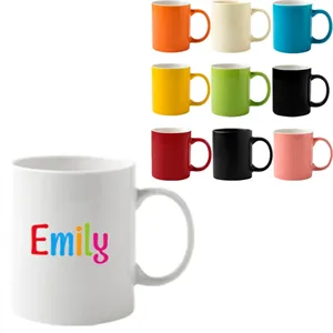 11 Oz Ceramic Mug With C-Shaped Handle