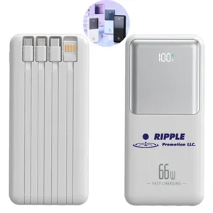 Custom Logo Four-Wire Super Fast Charging Mobile Power Sharing 10000mAh