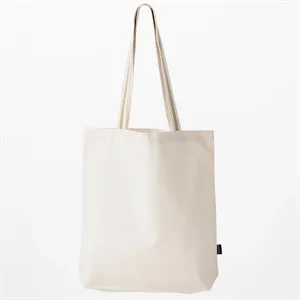 Deluxe Canvas Tote Bag with Striped Handles