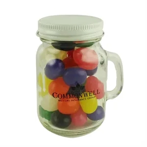 Glass Mini Mason Jar with Jelly Beans- Assorted