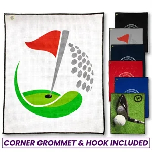 Microfiber Waffle Small Golf Towel