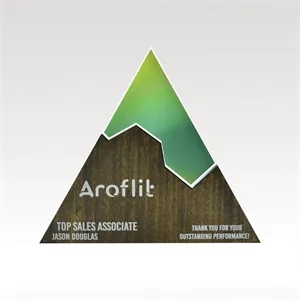 Triangle Plaque - Acrylic & Wood Full-Color - Edge Puzzle