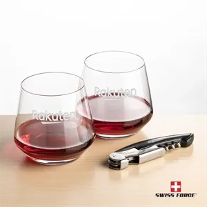 Swiss Force® Opener & Tucson Stemless Wine