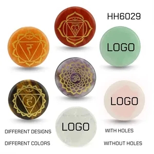 Engraved Pocket Stone Positive Rocks Gemstones Round