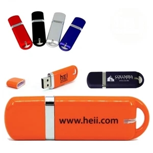 Glacier Plastic USB Flash Drives w/ Custom Logo