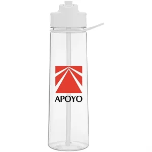 27 oz h2go Slope Single Wall Plastic Water Bottle with Straw
