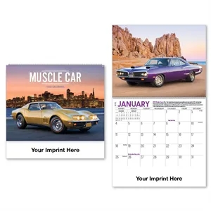 2026 Muscle Car Spiral Bound Calendar