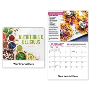 2026 Nutritious and Delicious Recipe Spiral Bound Calendar