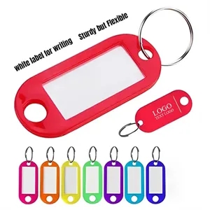 Plastic Key Tags With Label Window