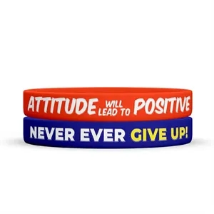Color Filled Silicone Wristbands-A
